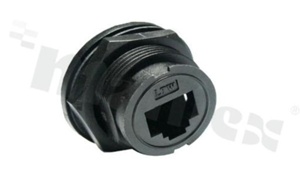 Gniazdo RJ45, RJS-5EPFFP-LC7001, żeńskie, ekranowane, klasa 5E, połączenie zatrzaskowe, IP67