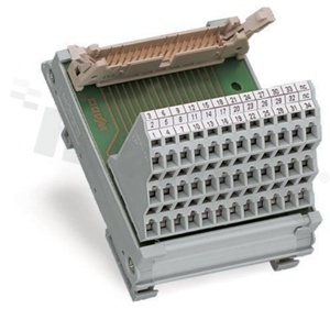 Moduł przejściowy; 40 torów;3 rzędowe; 2,5mm2; 125v/1A