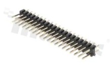 Listwa stykowa do PCB; w rastrze 2.54mm; 2x20 styków; montaż: THT; męska; prosta; dwurzędowa