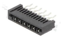 Złącze Non-ZIF do PCB; w rastrze 1.25mm; 12-stykowe; montaż: THT; pionowe
