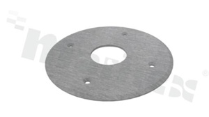 Front SP-STANDARD-TOPPLATE-POOL-316L-PL, obudowa, średnica: 130,0mm, wysokość: 5,3mm, stal 316L