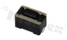 Przełącznik Tact Switch; SMD; wymiary korpusu 3.5x6; h=4.3mm; pionowy; o sile nacisku 180gf; przycisk prostokątny