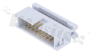 Złącze kablowe; w rastrze 2.54mm; 16-stykowe; meskie; do przewodu wstążkowego AWG#26-#28