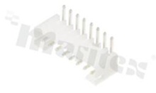 Header for PCB; pitch 2.00mm; 8-contacts; THT; male; side entry; 100V/2A