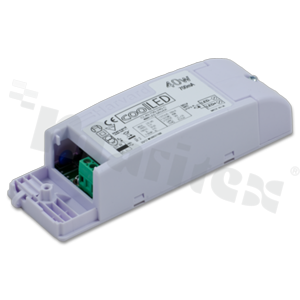 Harvard CL40-1400F-240-C LED driver, constant current output 1400mA, Uout range 15-28V, 39.2W, housing type C, RoHS