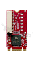 Karta rozszerzeń M.2 -> 2 ekranowane porty LAN; temp. pracy: 0+70 st.C