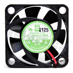 Wentylator; DC; 5V; 40x40x10.5mm; 7.2CFM; 6000RPM; 26.3dBA.