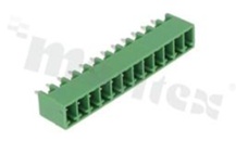 Pluggable terminal block; pitch 3.81mm; 12-ways; male; straight pin header; closed type; UL 300V/10A; TUV:300V/10.5A