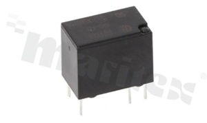 Electromagnetic relay; contact rating current 2A; coil voltage 5VDC; changeover contact (1C); coil power: 200mW; 1A/30VDC; 0.5A/125VAC