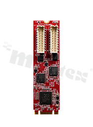 Karta rozszerzeń M.2 -> 2 porty PoE+; temp. pracy: 0+70 st.C