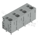 Listwa zaciskowa do PCB; przewód-płytka; na przewód 0.2 - 6.0 mm2 (24-10AWG); raster 11.5 mm; 4-torowa.; kąt ułożenia przewodu względem płytki: 90; Push-in; szary; 600V/26A