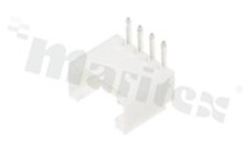 Header for PCB; pitch 2.00mm; 4-contacts; THT; male; side entry; 125V/2A