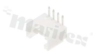 Header for PCB; pitch 2.00mm; 4-contacts; THT; male; side entry; 125V/2A