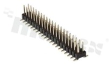 Listwa stykowa do PCB; w rastrze 2.00mm; 2x20 styków; montaż: SMD; męska; prosta; dwurzędowe