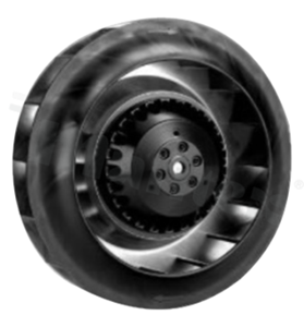 Wirnik; AC; zakrzywiony do tyłu; 230V; 182x182x55mm; 264-290CFM; 2550/2800RPM.