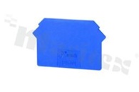 End wall for ZUG-2,5|ZUG-4|ZUG-6|ZUG-10 ; 1,0mm thick; yellow; snap-on mounting