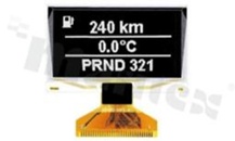 Wyświetlacz LGM OLED; LCD graficzny; 2.4"; 128x64 pixels; luminous white; FPC to ZIF connector; active area 55.01x27.49mm; FPC to ZIF connector; 12 pins