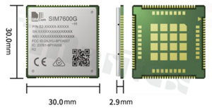 Moduł; LTE Cat4/3G/2G; FOTA; VoLTE; 3.4-4.2V; LCC+LGA; 30x30x2.9mm; Global; (SIM5320, SIM5360, SIM7600 compatible)