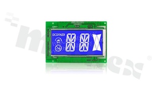 Display LCM; LCD znakowy; 16x2 znaków; STN pozytywowy żółto-zielony; z podświetlenia LED B/G; kąt patrzenia 6:00