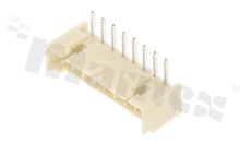 Header for PCB; pitch 1.25mm; 8-contacts; THT; male; side entry; 125V/1A