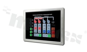 Fanless PanelComputer 17''; Intel Atom E3845 1.91 GHz; resistive touch panel; front IP65; 1xCF; 1x SATA; 1xCOM; 1x HDMI; 2x LAN; 1x USB 2.0; 1x USB 3.0; oper. temp. -20+60C; supply 12-26V