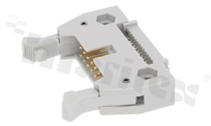 IDC connector; pitch 2.54mm; 14-contacts; male; for ribbon cable AWG#26-#28