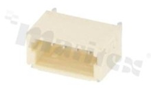 Header for PCB; pitch 1.00mm; 4-contacts; SMD; male; side entry; 50V/1A
