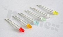 Dioda LED sygnalizacyjna; THT; 3mm; zielona; 517-527nm; 3000-4000mcd/20mA; 2.6-3.4V; dyfuzyjna; 40 stopni