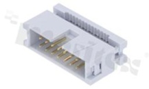 Złącze kablowe; w rastrze 2.54mm; 14-stykowe; meskie; do przewodu wstążkowego AWG#26-#28