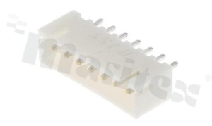Header for PCB; pitch 2.50mm; 7-contacts; THT male; top entry; 250V/3A