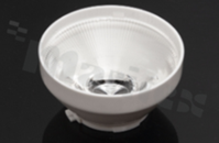 Soczewka do diod LED COB; kąt rozsyłu: 8 do 16 stopni FWHM; ilość diod: 1; rozmiar: okrąg 50mm; wysokość: 25.5mm; rodzaj materiału: PMMA; PC; sposób mocowania: gniazdo