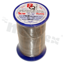 Silver coated copper wire; diameter 0.90mm; SWG 20; -40+105 deg.C; 88m; 500g.
