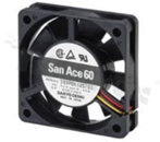 Wentylator; DC; 5VDC; 60x60x15mm; 0.3m3/min; 25.0dB.