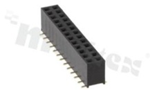 Listwa stykowa do PCB; w rastrze 2.54mm; 2x13 styków; montaż: SMD; żeńska; prosta; dwurzędowe