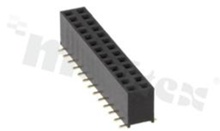 Pin Header; pitch 2.54mm; 2x13 pins; assembly: SMD; female; straight; double row