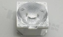 Soczewka FCA10328_CRS-SS, FWHM: ok. 15 stopni, spot beam, wymiary: 22x22mm, wysokość 13,8mm, dla diod LED HighPower XR-E Cree, Ledil
