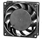 Fan; DC; 110VDC; 80x80x25mm; 1.29m3/min; 39.0dB.