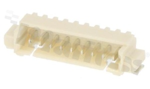 Header for PCB; pitch 1.25mm; 9-contacts; SMD; male; side entry; 125V/1A