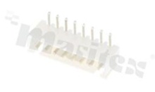 Header for PCB; pitch 2.50mm; 8-contacts; THT; male; side entry; 250V/3A