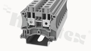 DIN screw terminal block; 1 level; wire 0,5-6mm2; AWG 22-8;screw type; grey; 1000V 41A;