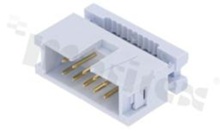 Złącze kablowe; w rastrze 2.54mm; 10-stykowe; meskie; do przewodu wstążkowego AWG#26-#28