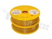 Przewód pojedynczy LGY/H05V-K; z wielodrutową miedzianą żyłą; żółty/brązowy; przekrój 0.50mm2; AWG 20; 500V; -40+105 st.C; 100m.