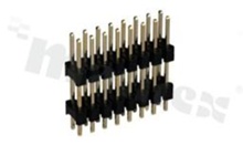 Pin Header; pitch 2.00mm; 2x20 pins; assembly: THT; male; straight; double row 2-level; 3.0/9.3/5.2mm