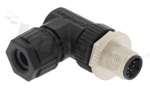 Wtyk M12; kodowanie A; 10-stykowy; męski; 1.5A; kątowy; na kabel; lutowany; IP68