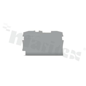 ścianka końcowa/wewnętrzna; grubość 0,7mm; szara