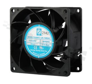 Wentylator; EC; 85-265V; 80x80x38mm; 39CFM; 3000RPM; 32.3dBa.