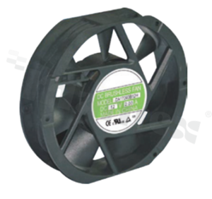 Wentylator; DC; 4.56m3/min; 0.40A; 28.0-56.0VDC; 19.20W; 2500RPM; 43dBA; 24 AWG; plastik; -10+70 st.C; 503g; 170x170x40mm