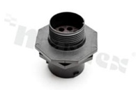 Connector: circular; socket; on panel mounting; front side nut; PIN: 8