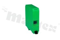 Installation terminal block; 1-level; 2-contacts; for wire 16-70mm2; screw terminal; green; Din rail; 690V/192A