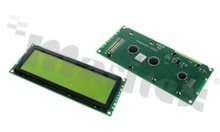 LCM display; LCD character; 40x4 characters; yellow-green STN positive; with yellow-green LED backlight; point of view 6:00; 5.0V